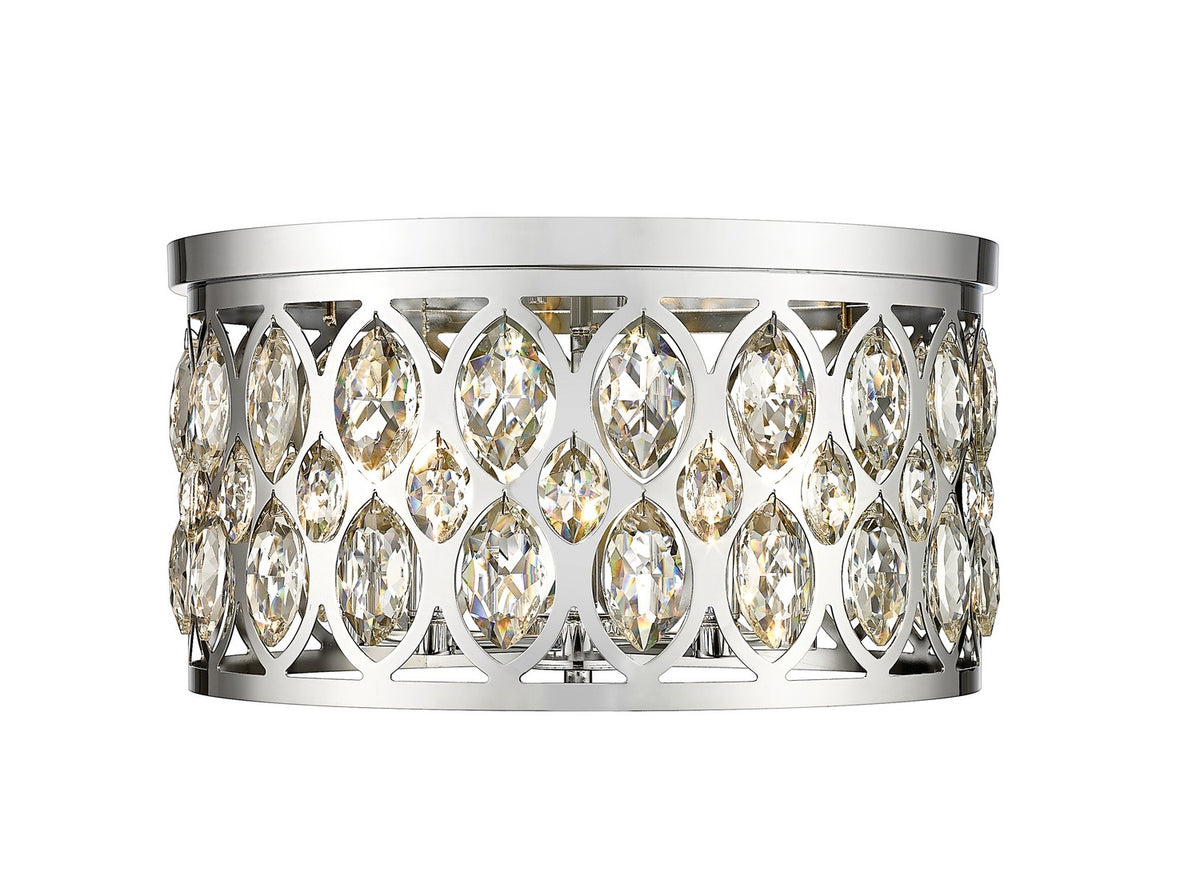 Plafonnier Dealey Chrome, 18" – Z-Lite