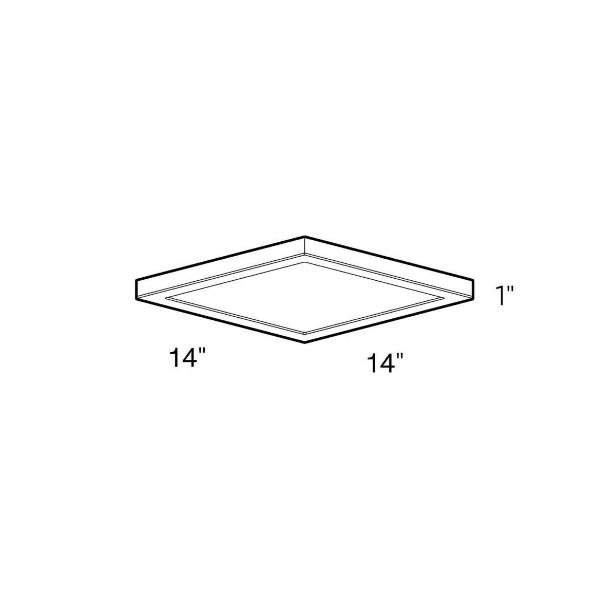 Plafonnier Delta carré