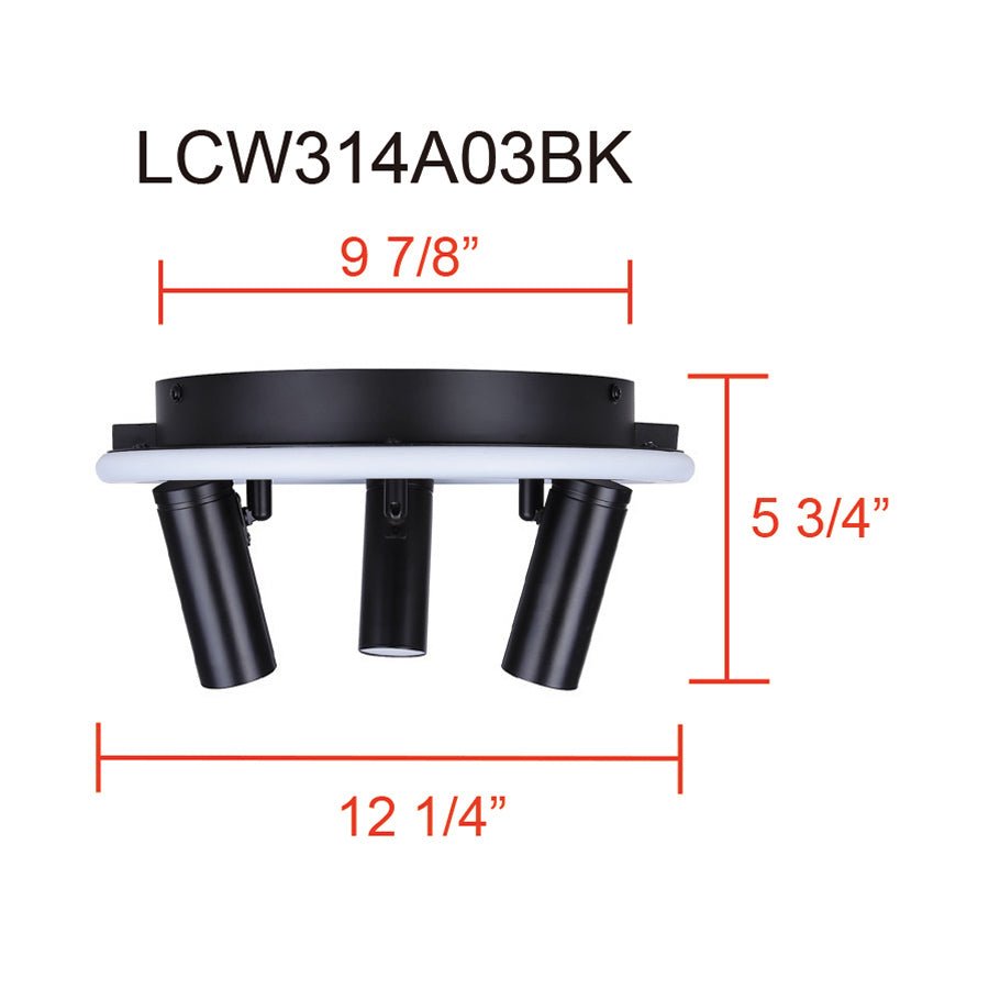 Plafonnier Denver - 12 1/4" by Canarm | Luminaires & cie