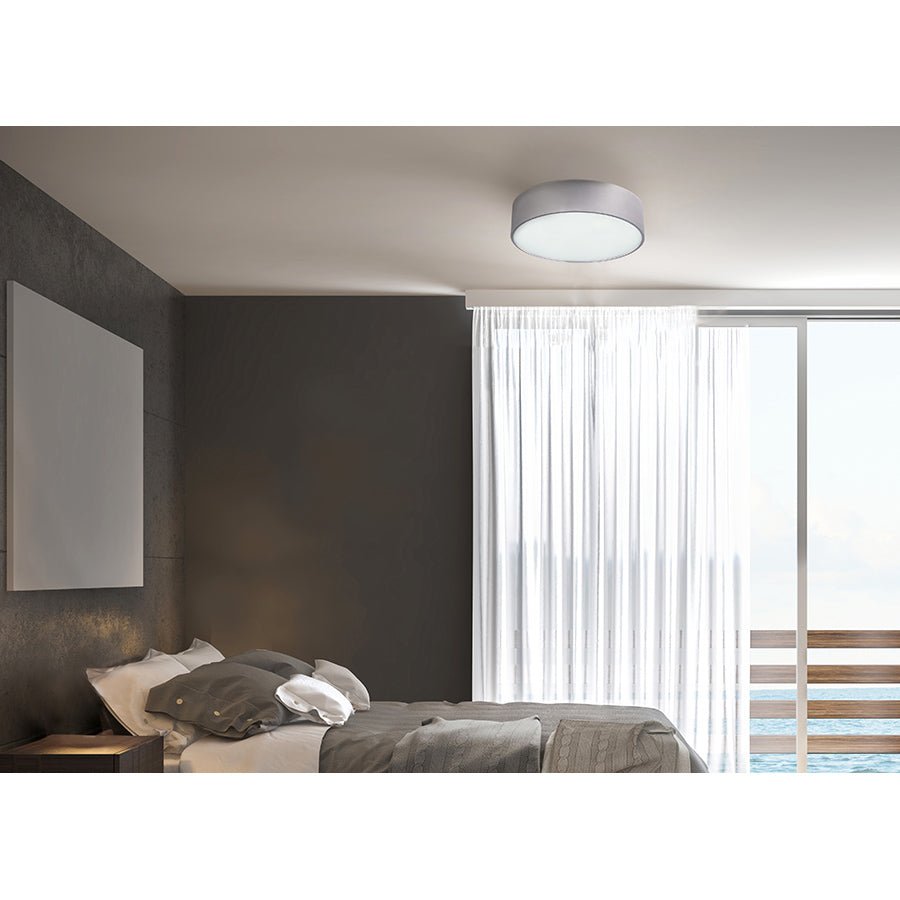 Plafonnier Dexter - Noir mat 13" by Canarm | Luminaires & cie