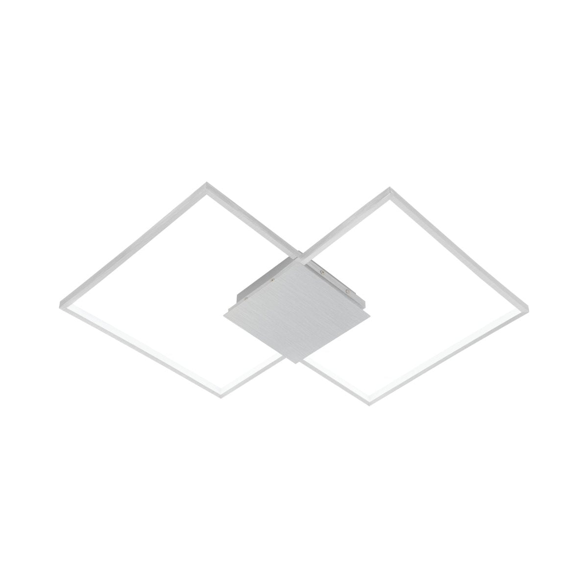 Plafonnier diamant Millanius - Aluminium brossé by Eglo | Luminaires & cie