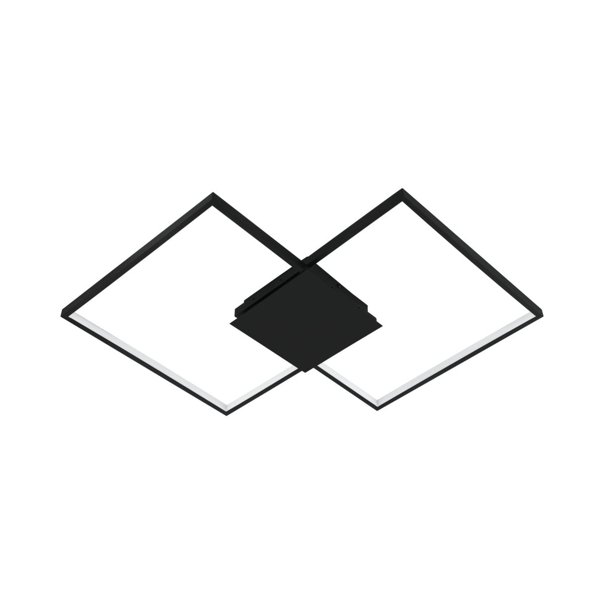 Plafonnier diamant Millanius - Noir mat by Eglo | Luminaires & cie