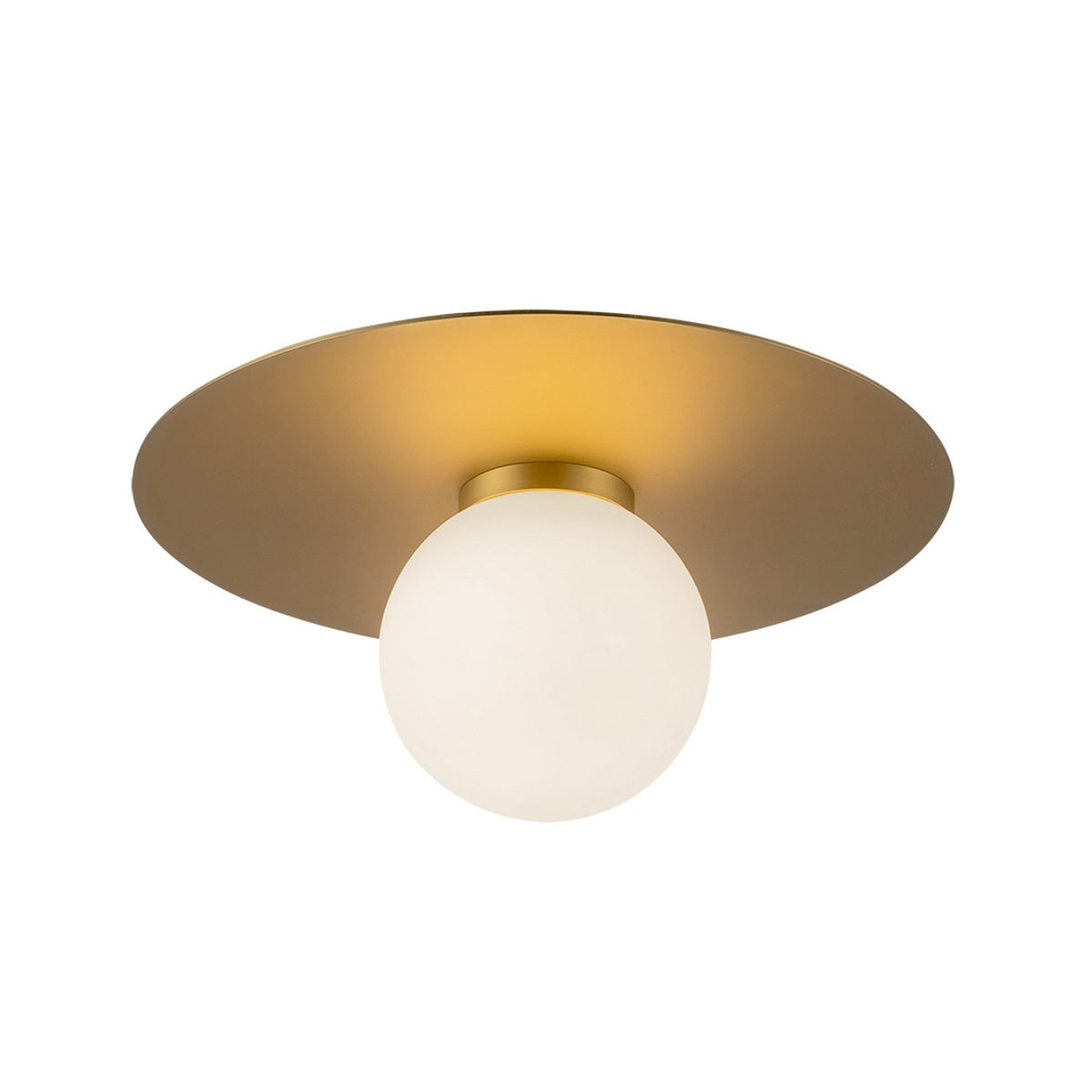 Plafonnier Elixir Or brossé, 9 7/8" – vue 2