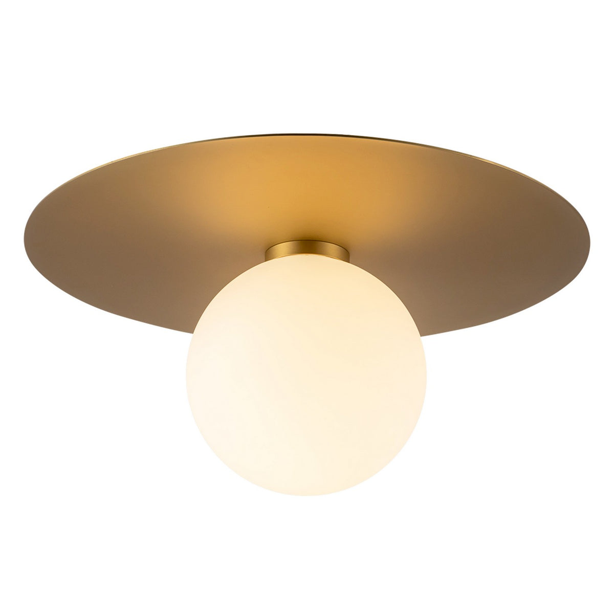 Plafonnier Elixir Or brossé, 14 1/8" – vue 2