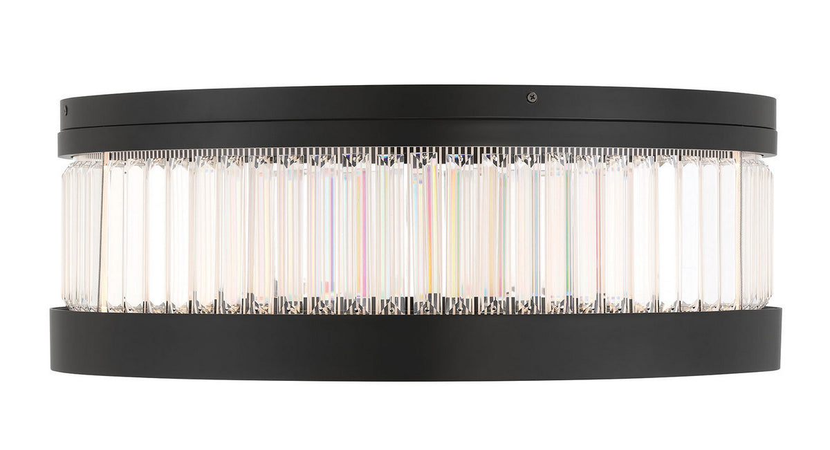 Plafonnier Empra Noir mat, 23 5/8" – Eurofase
