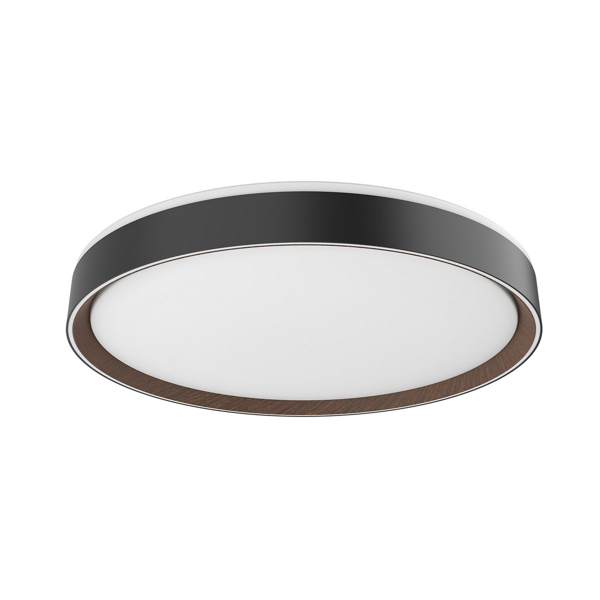 Plafonnier Essex Noir / Noyer, 19 3/4", 5CCT/2700K/3000K/3500K/4000K/5000K – Kuzco Lighting
