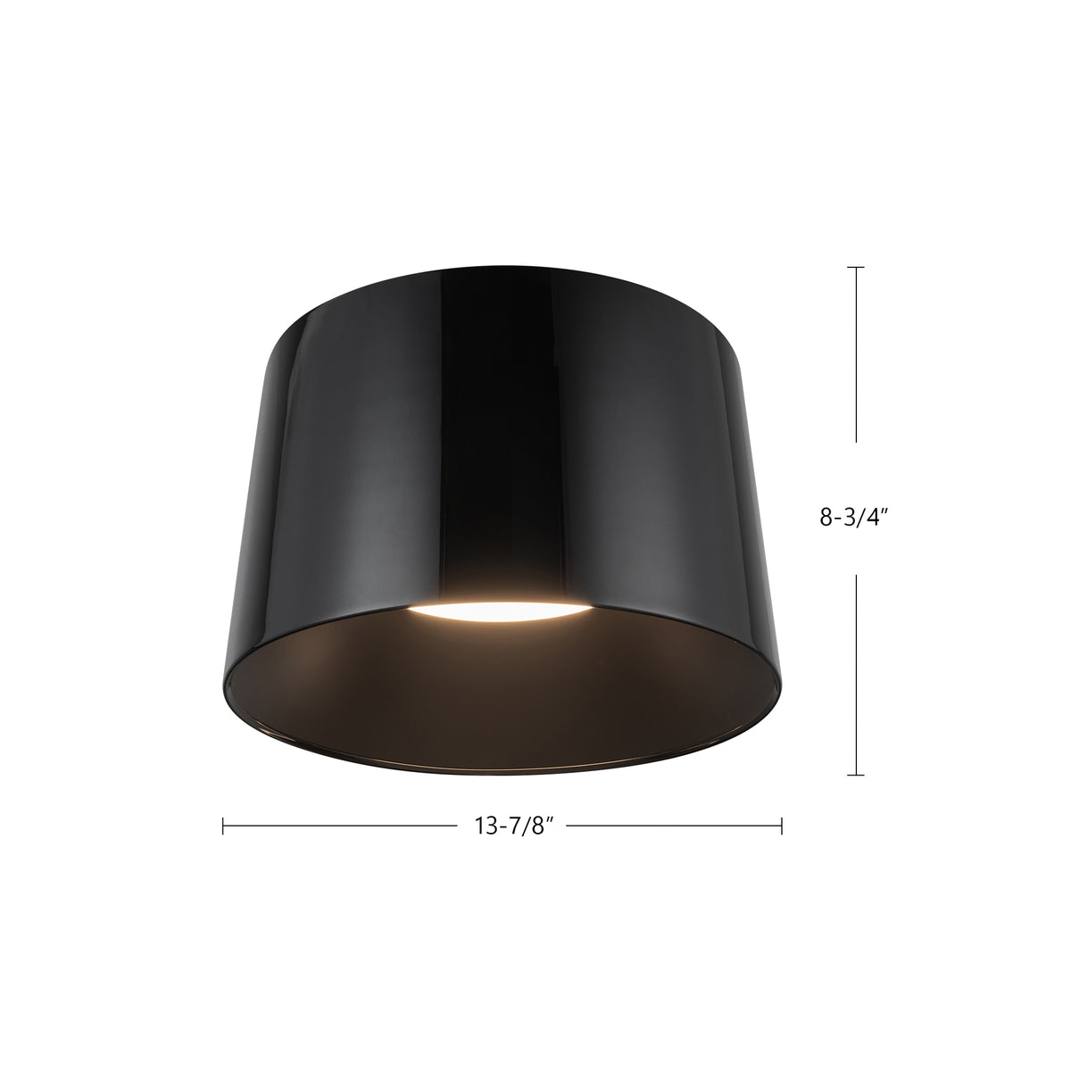 Plafonnier Etta Noir, 13 7/8" – vue 5