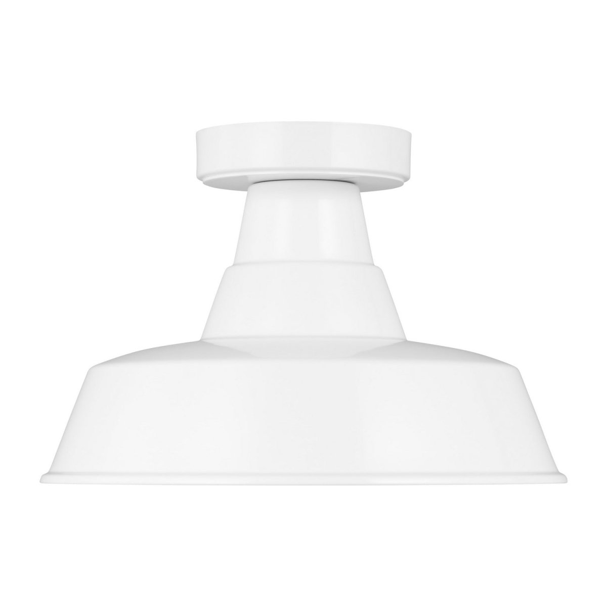 Plafonnier extérieur Barn Light - Blanc by Visual Comfort Studio | Luminaires & cie