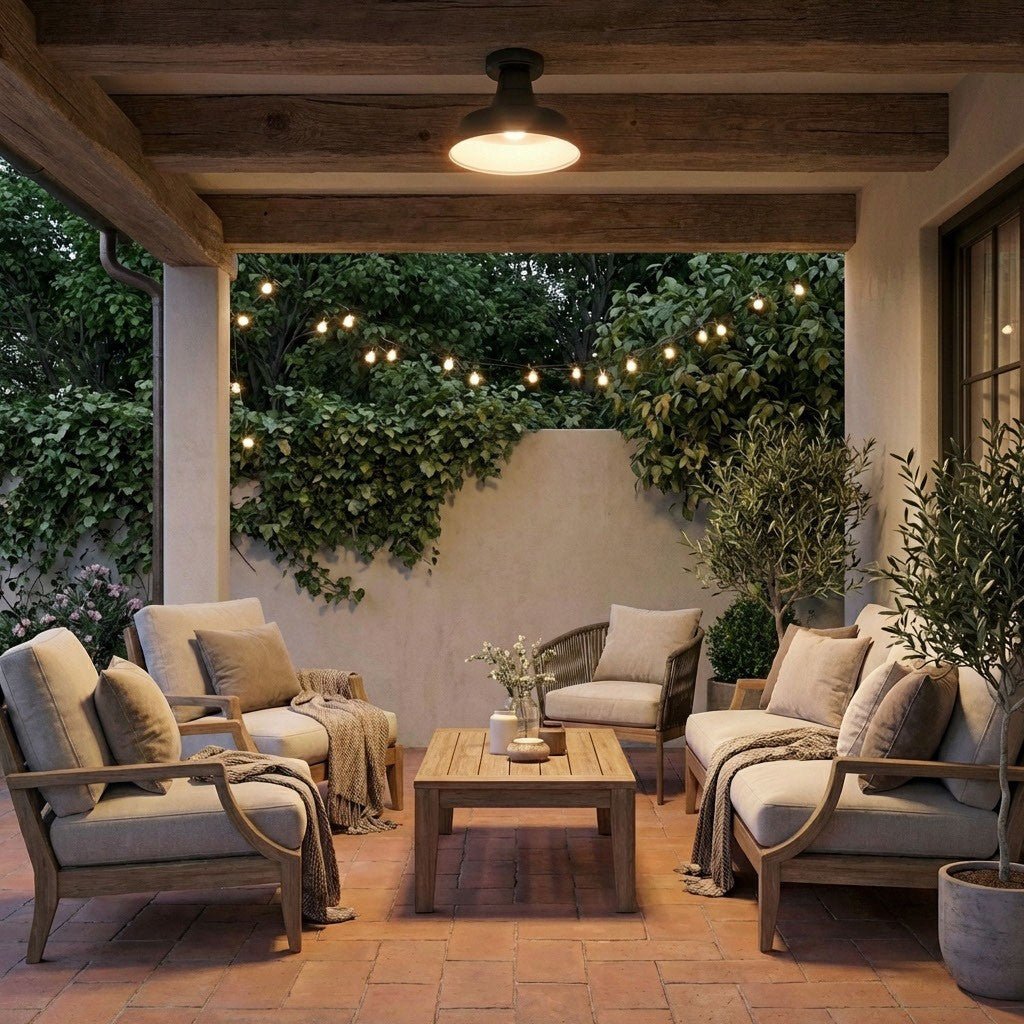 Plafonnier extérieur Barn Light - Bronze antique by Visual Comfort Studio | Luminaires & cie