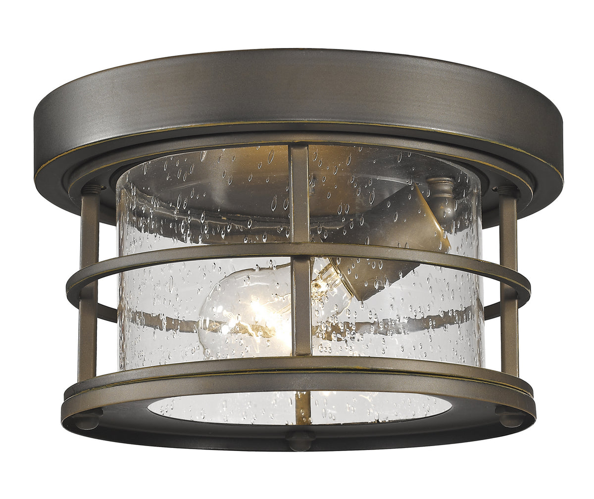 Plafonnier extérieur Exterior Additions Bronze huilé, Grené transparent – Z-Lite
