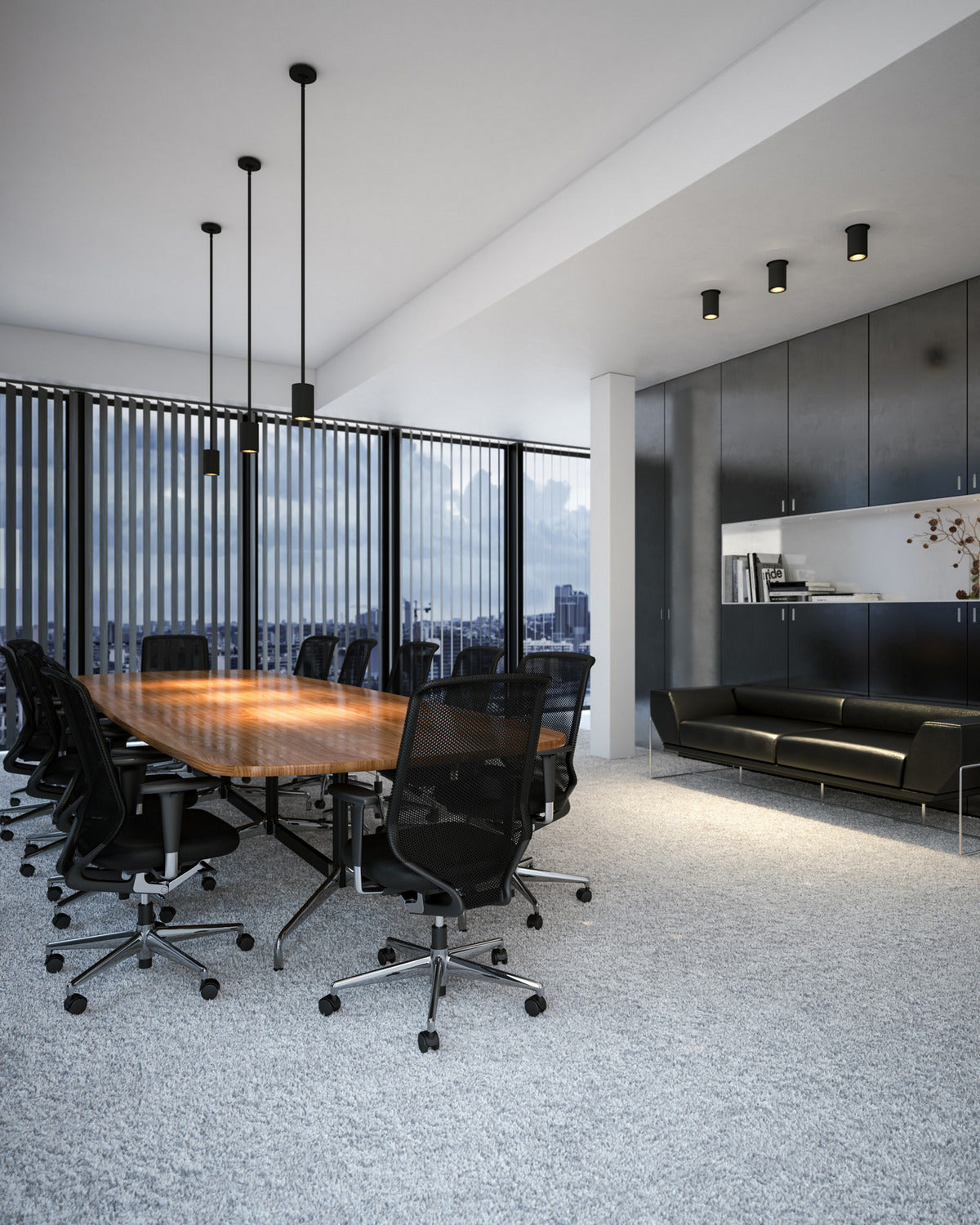 Plafonnier extérieur Nordic 4 pouces, Noir, 6" – vue 4