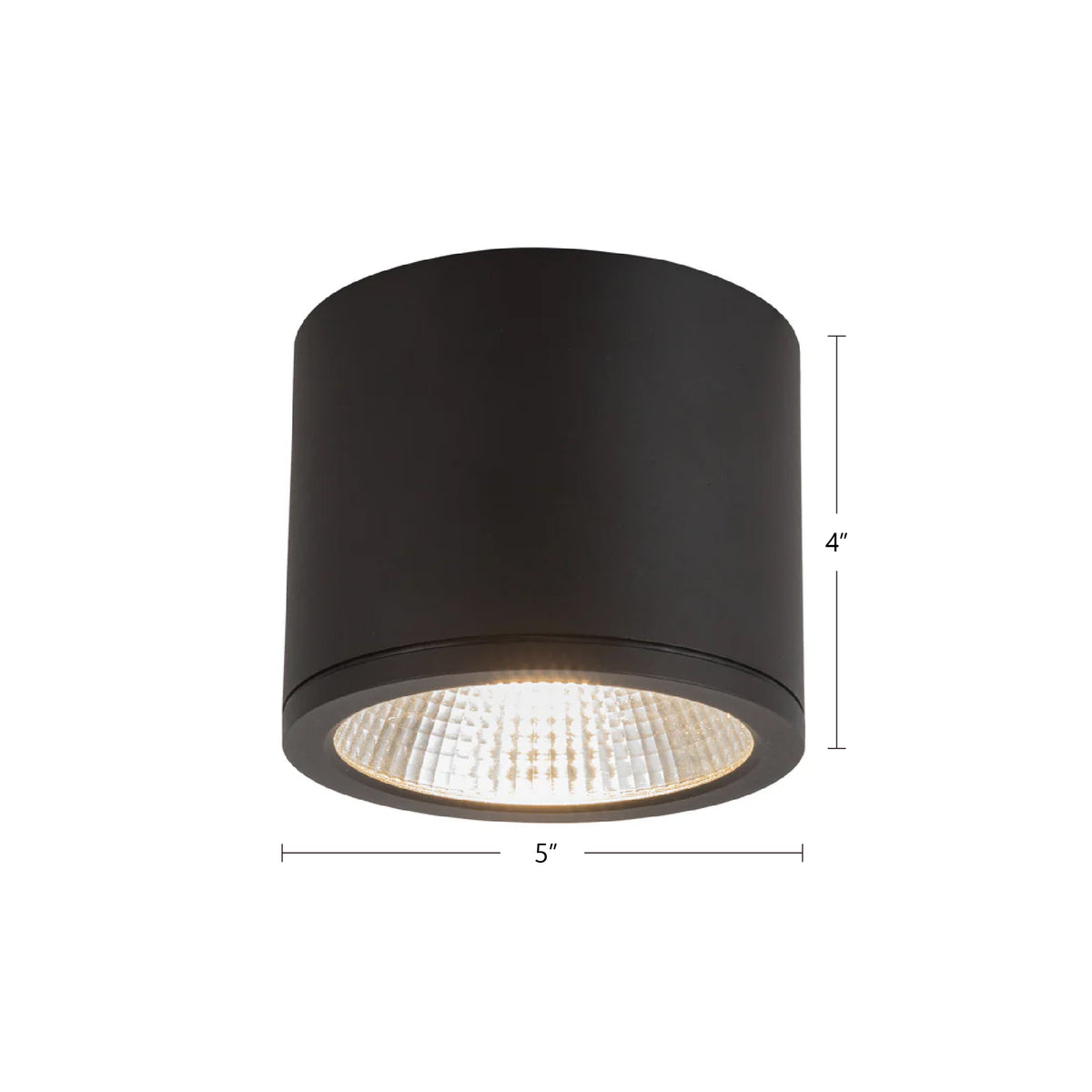 Plafonnier extérieur Nordic 5 pouces, Blanc, 4" – vue 3