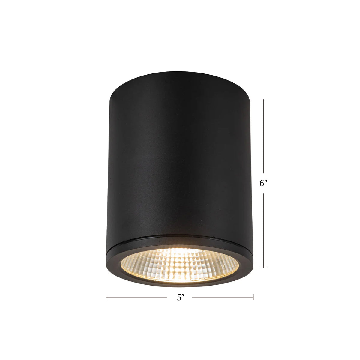 Plafonnier extérieur Nordic 5 pouces, Blanc, 6" – vue 3