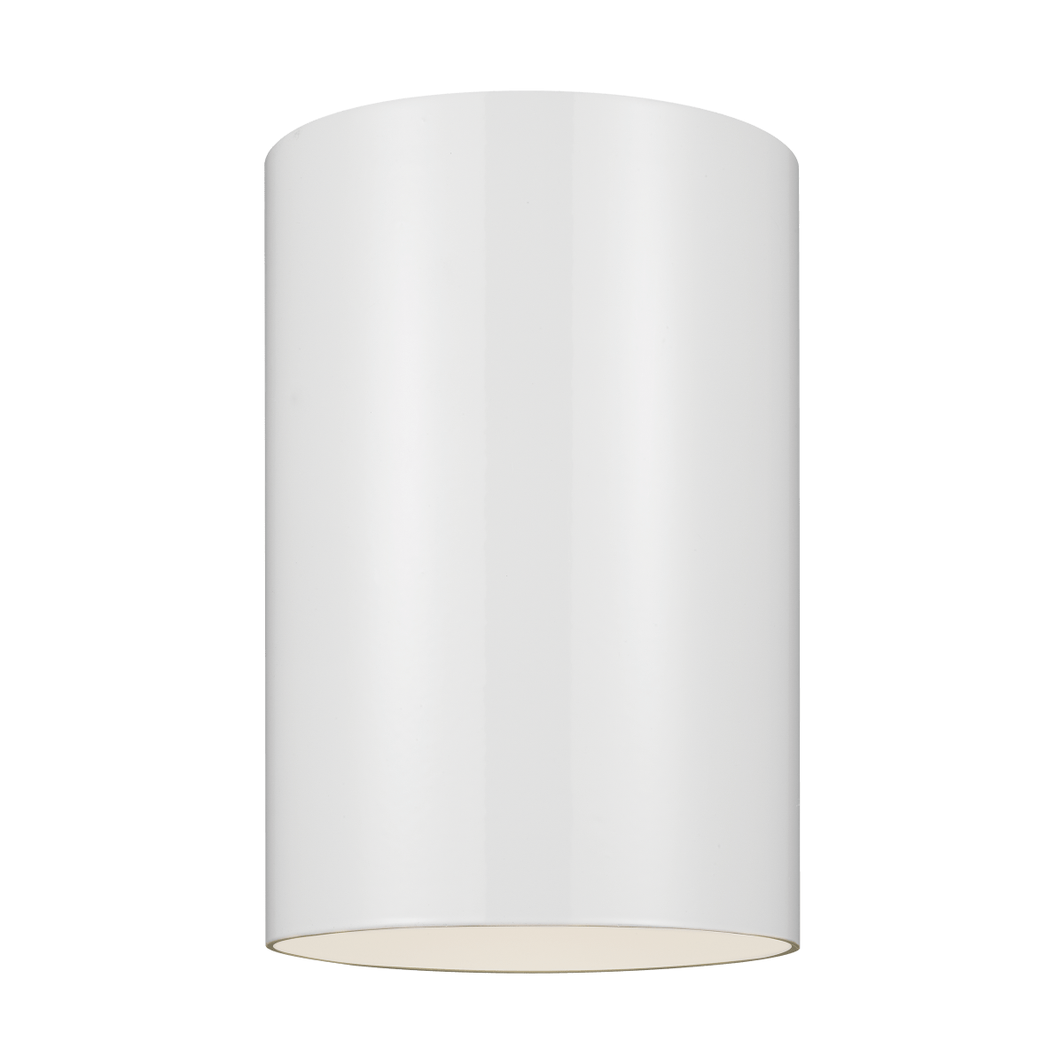 Plafonnier extérieur Outdoor Cylinders - Blanc Module DEL intégré by Visual Comfort Studio | Luminaires & cie