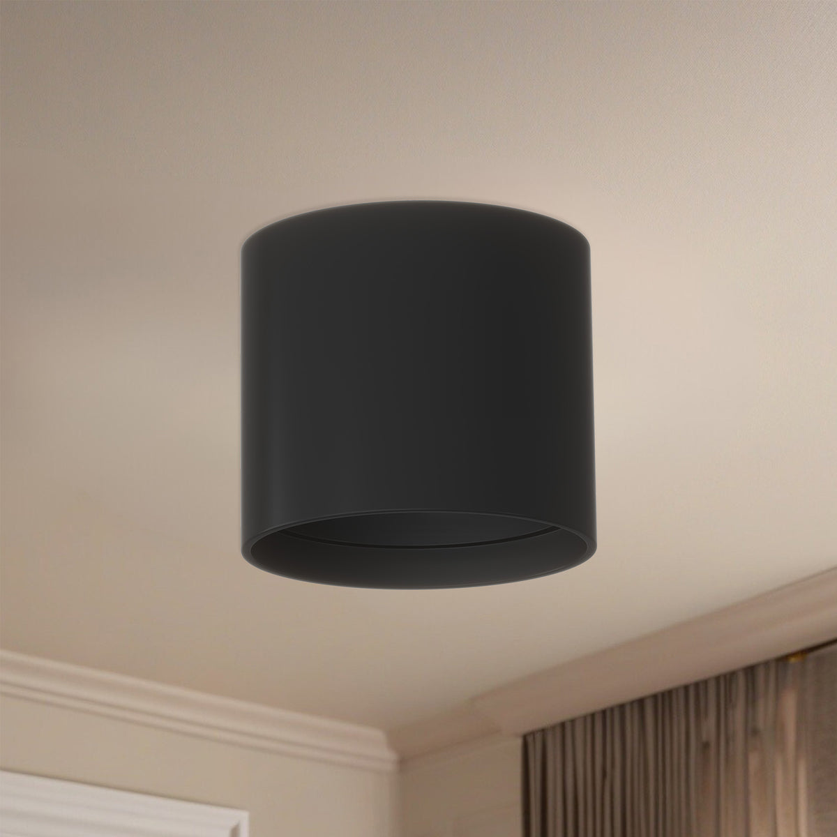 Plafonnier Falco Noir, 5 1/8" – vue 4