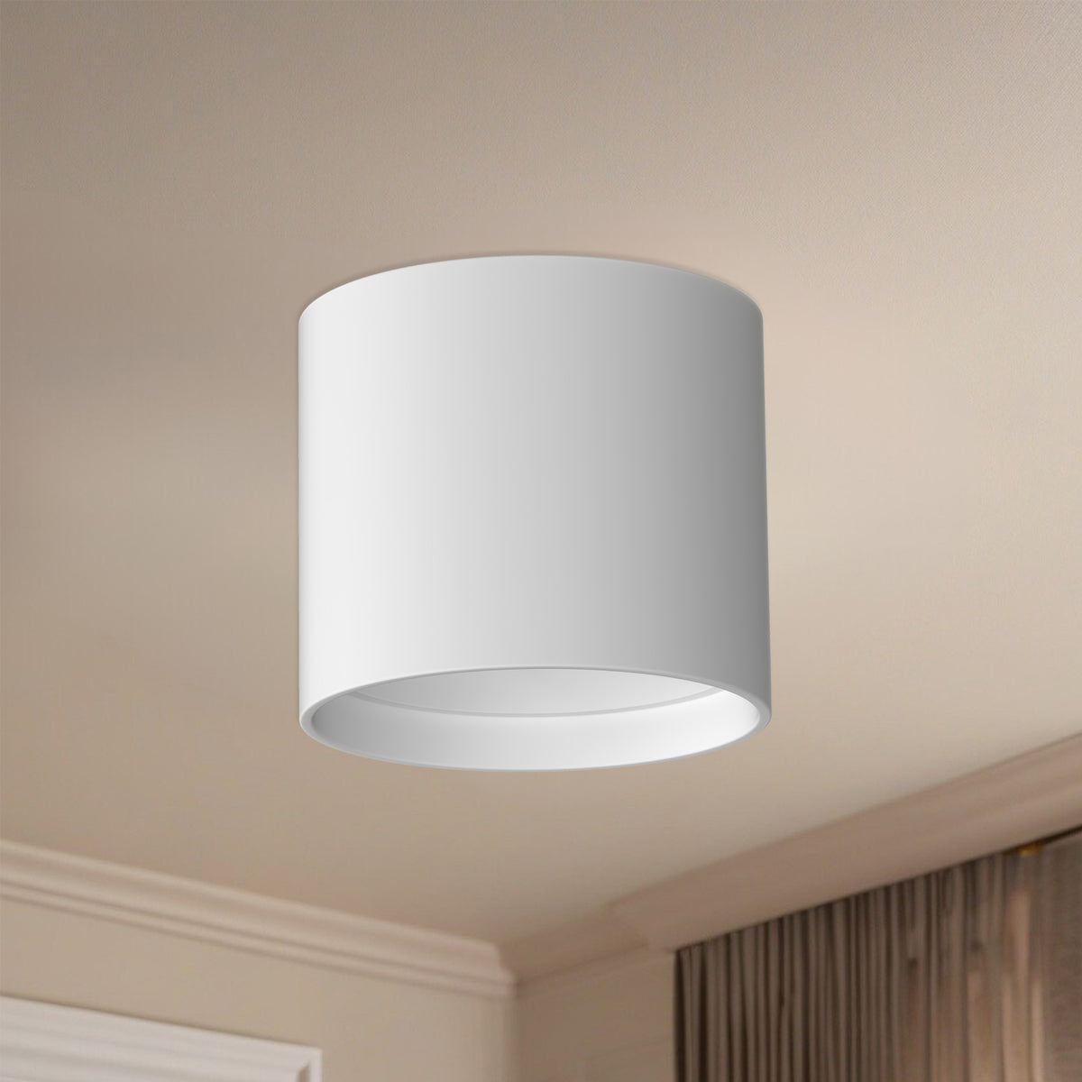 Plafonnier Falco Blanc, 5 1/8" – vue 4