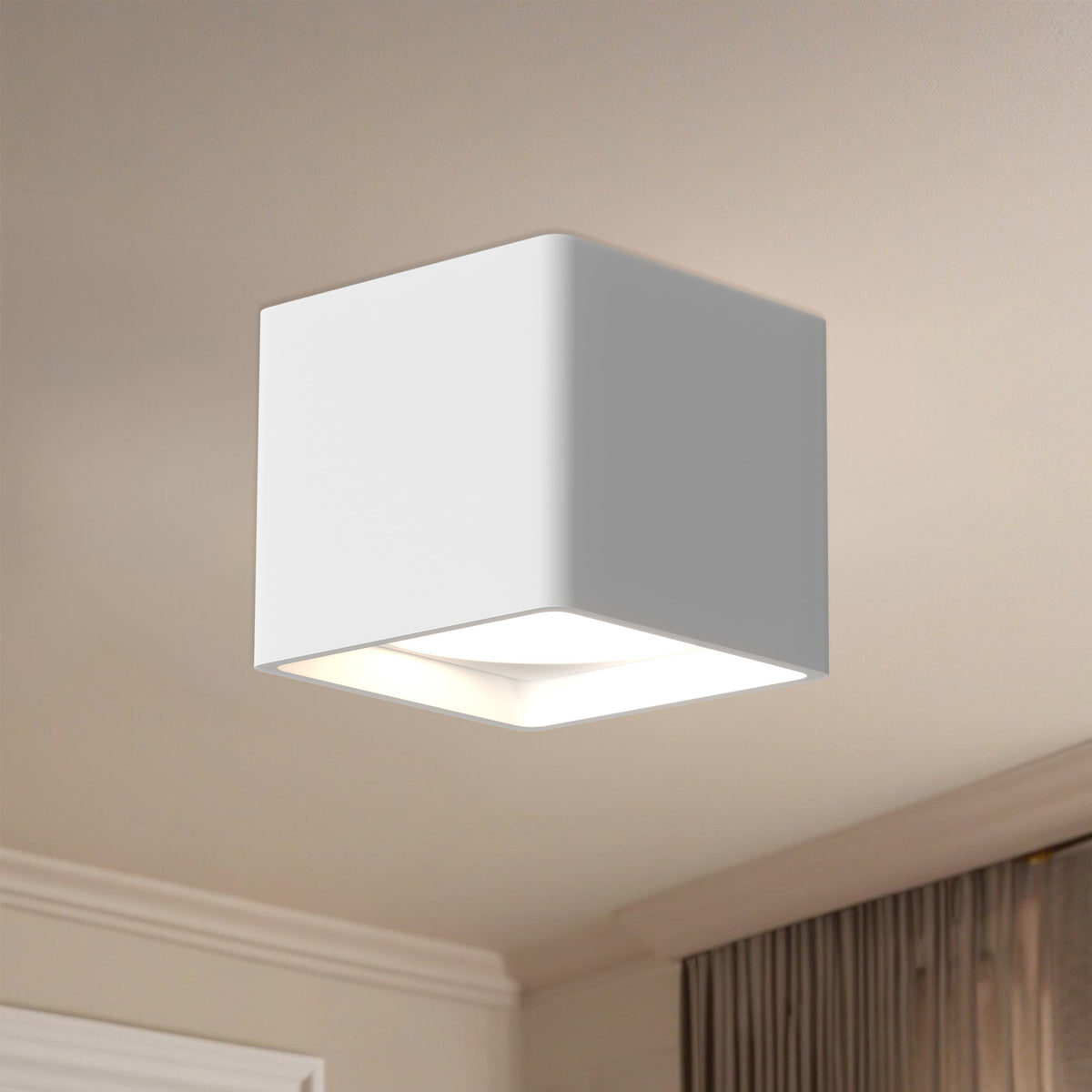 Plafonnier Falco Blanc, 4 1/2" – vue 3