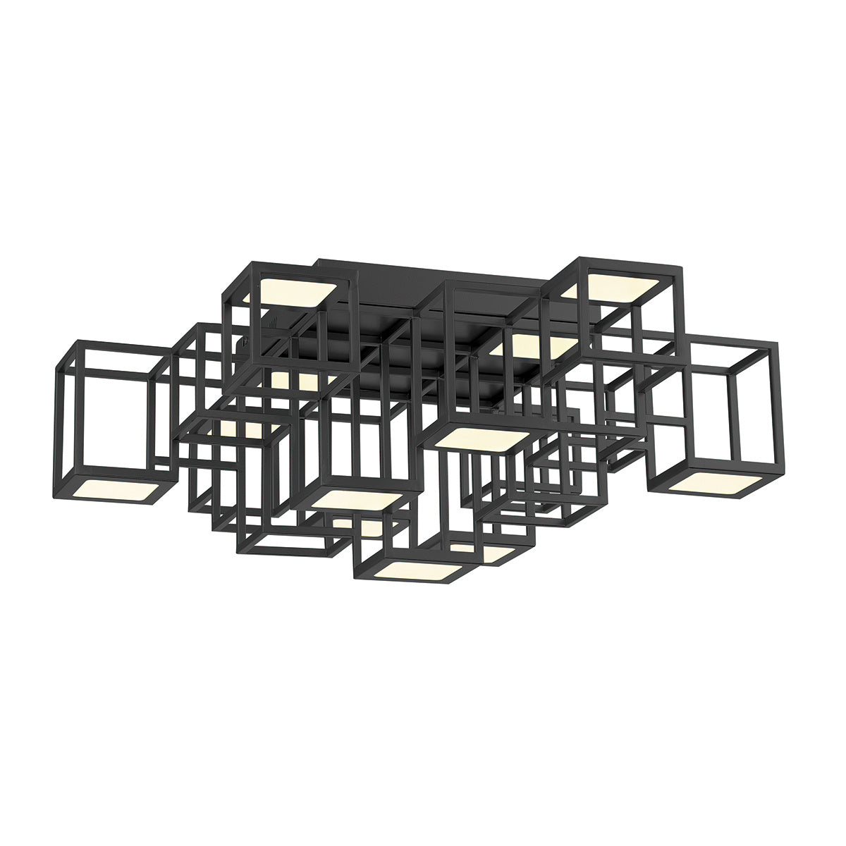 Plafonnier Ferro Noir mat – Eurofase
