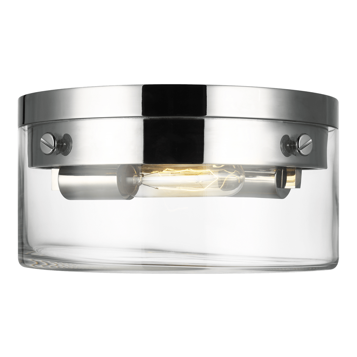 Plafonnier Garrett - Nickel poli 11 3/8" by Visual Comfort Studio | Luminaires & cie