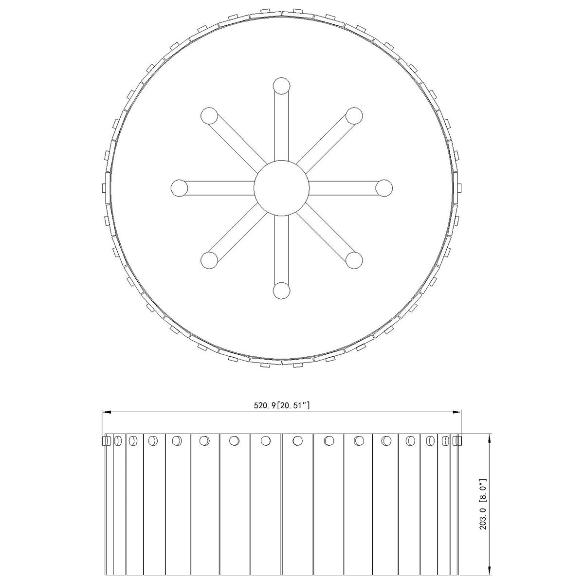 Plafonnier Glacier