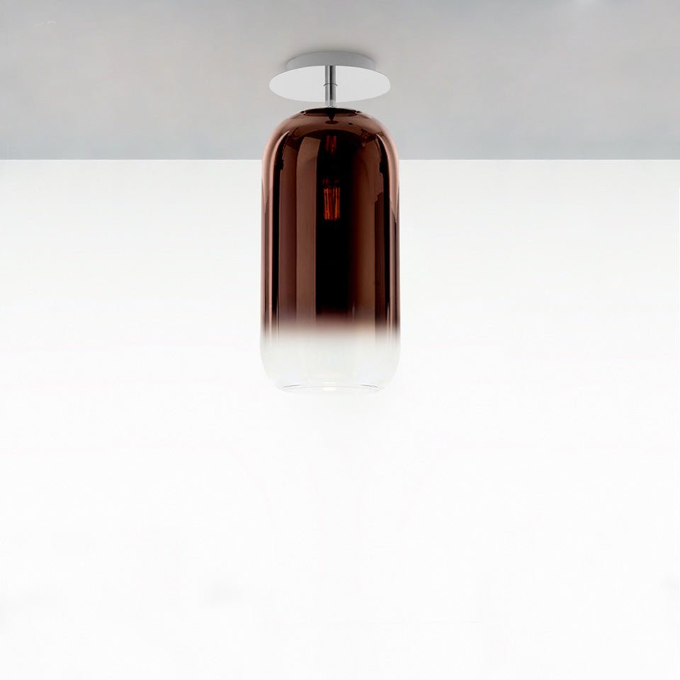 Plafonnier Gople - Mini (13 3/4") Chrome/Cuivre by Artemide | Luminaires & cie