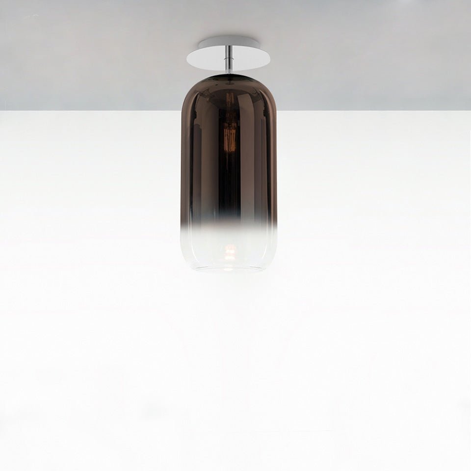 Plafonnier Gople - Mini (13 3/4") Chrome/Bronze by Artemide | Luminaires & cie
