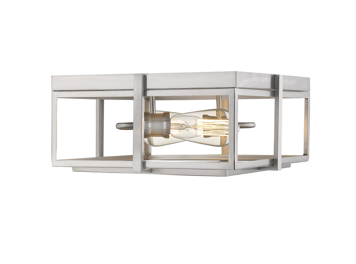 Plafonnier Halcyon Nickel brossé, 13 3/4" – vue 2