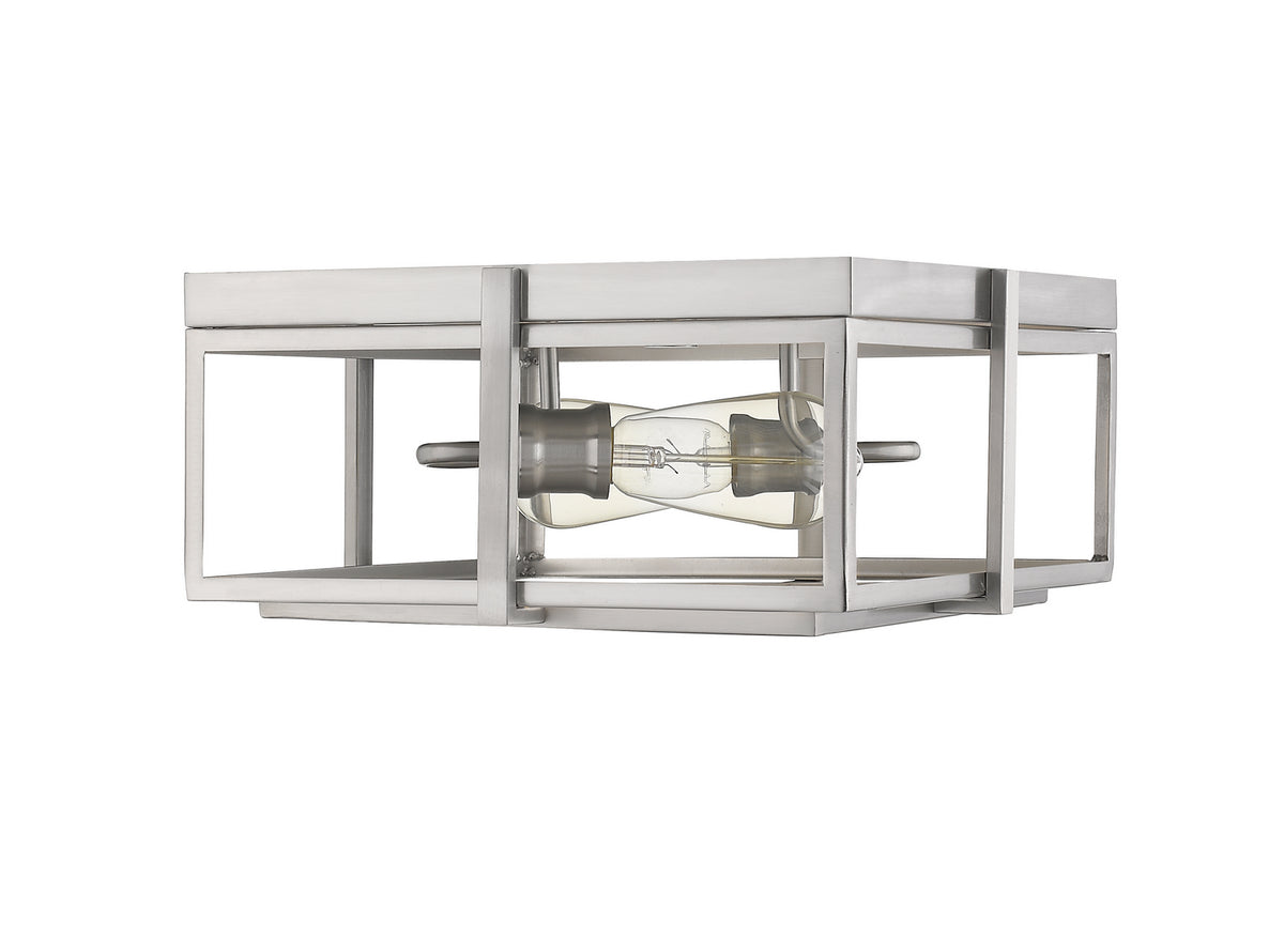 Plafonnier Halcyon Nickel brossé, 13 3/4" – vue 4