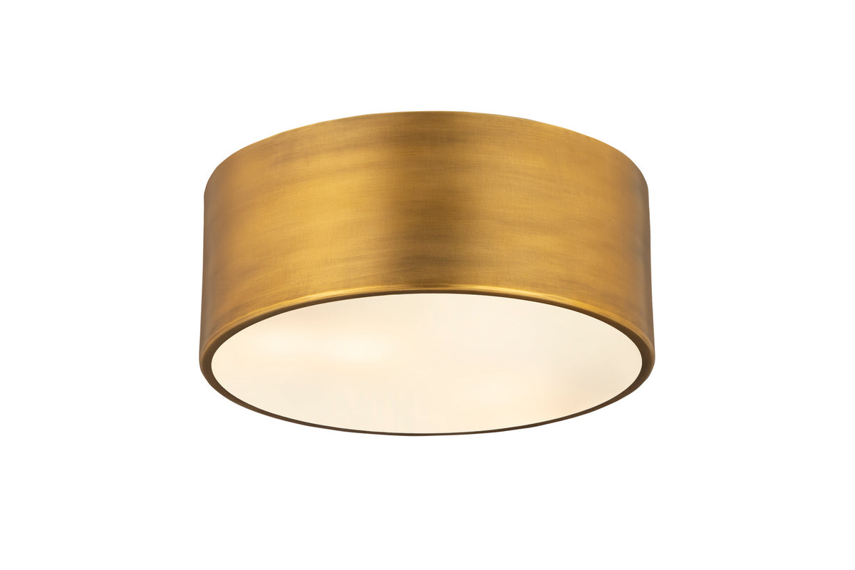 Plafonnier Harley Laiton frotté, 12" – vue 2