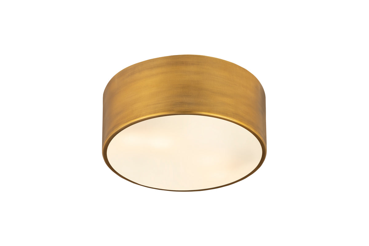 Plafonnier Harley Laiton frotté, 12" – vue 3