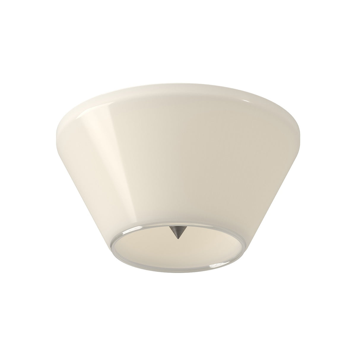 Plafonnier Holt Nickel brossé / Opale, 7 1/4" – Kuzco Lighting
