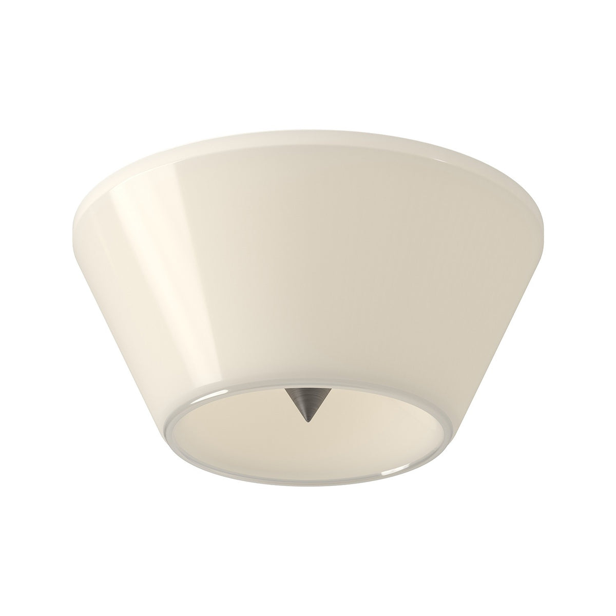 Plafonnier Holt Nickel brossé / Opale, 10 1/8" – Kuzco Lighting