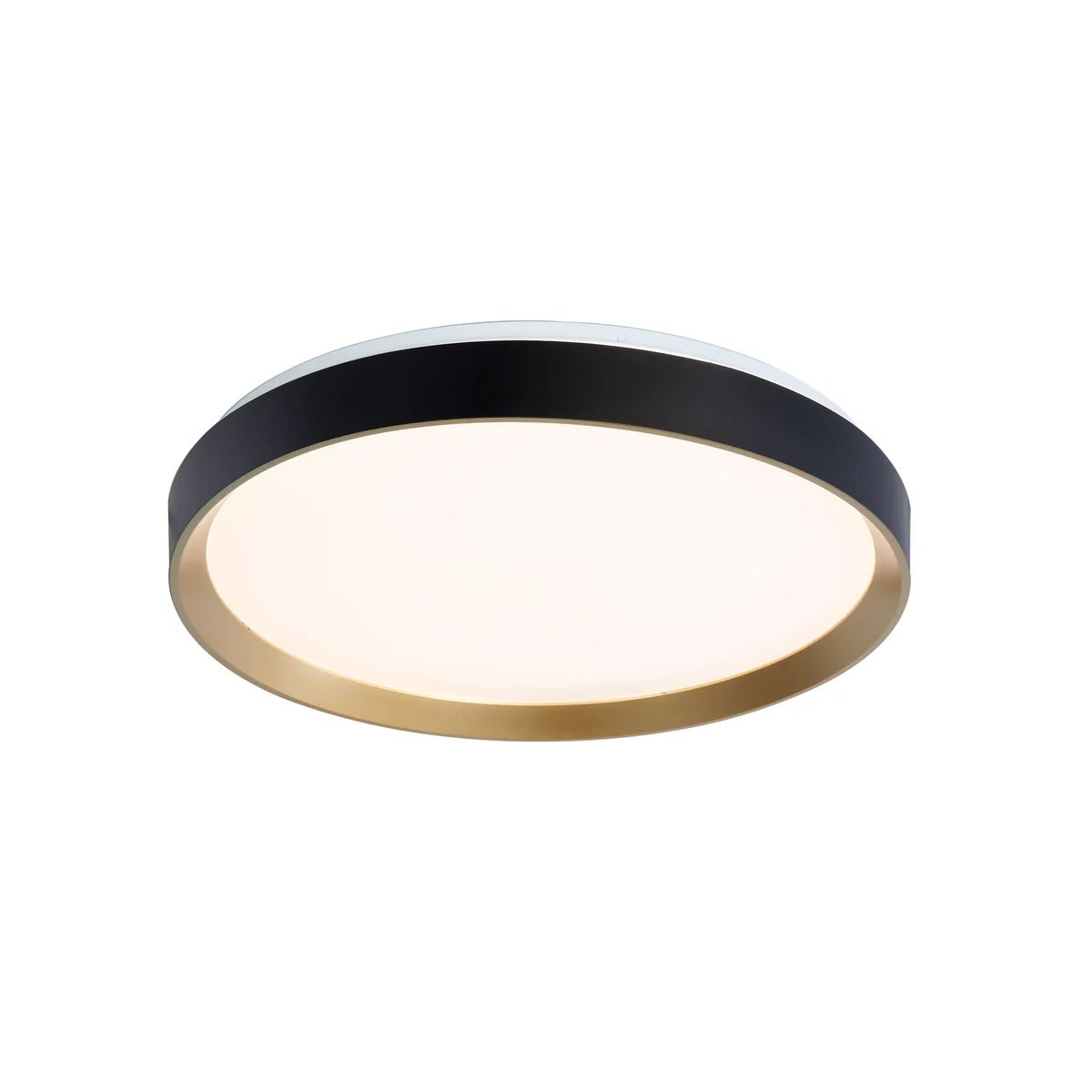 Plafonnier Hudson - Or et noir mat 15 1/4" by DVI Lighting | Luminaires & cie
