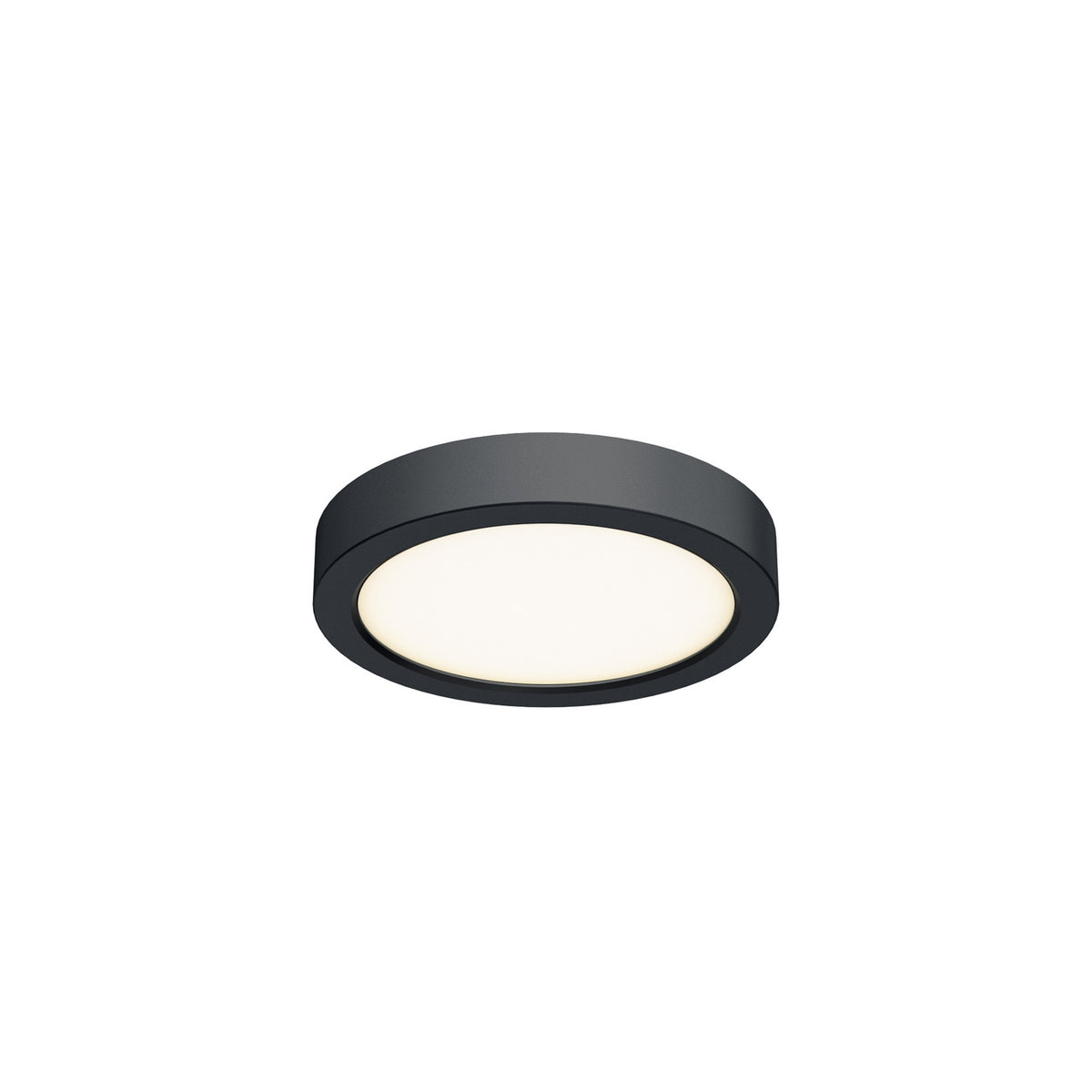 Plafonnier int/ext rond Delta Noir, 6", 120V – dals