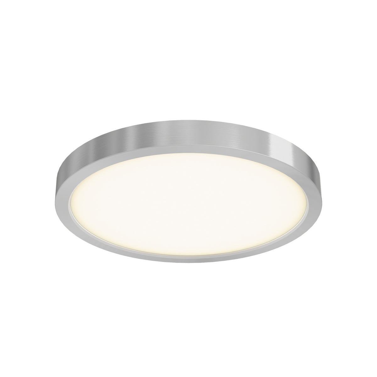 Plafonnier int/ext rond Delta Nickel satiné, 10", 120V – dals