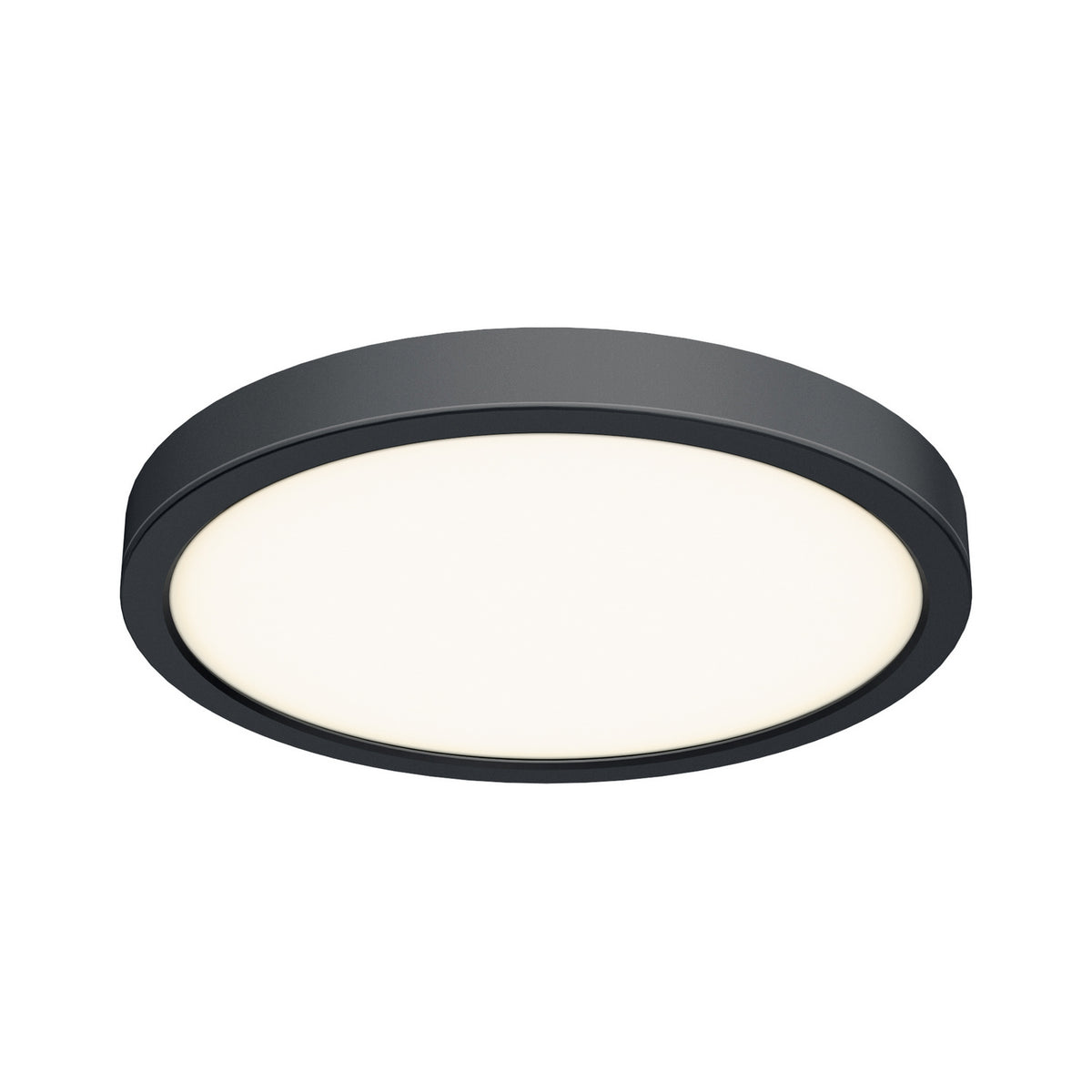 Plafonnier int/ext rond Delta Noir, 14", 120V – dals