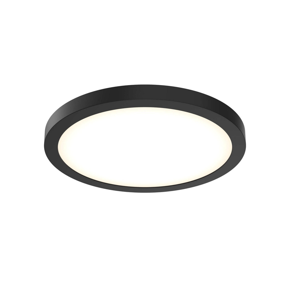 Plafonnier int/ext rond Delta Noir, 14", 120/277/347 V – dals