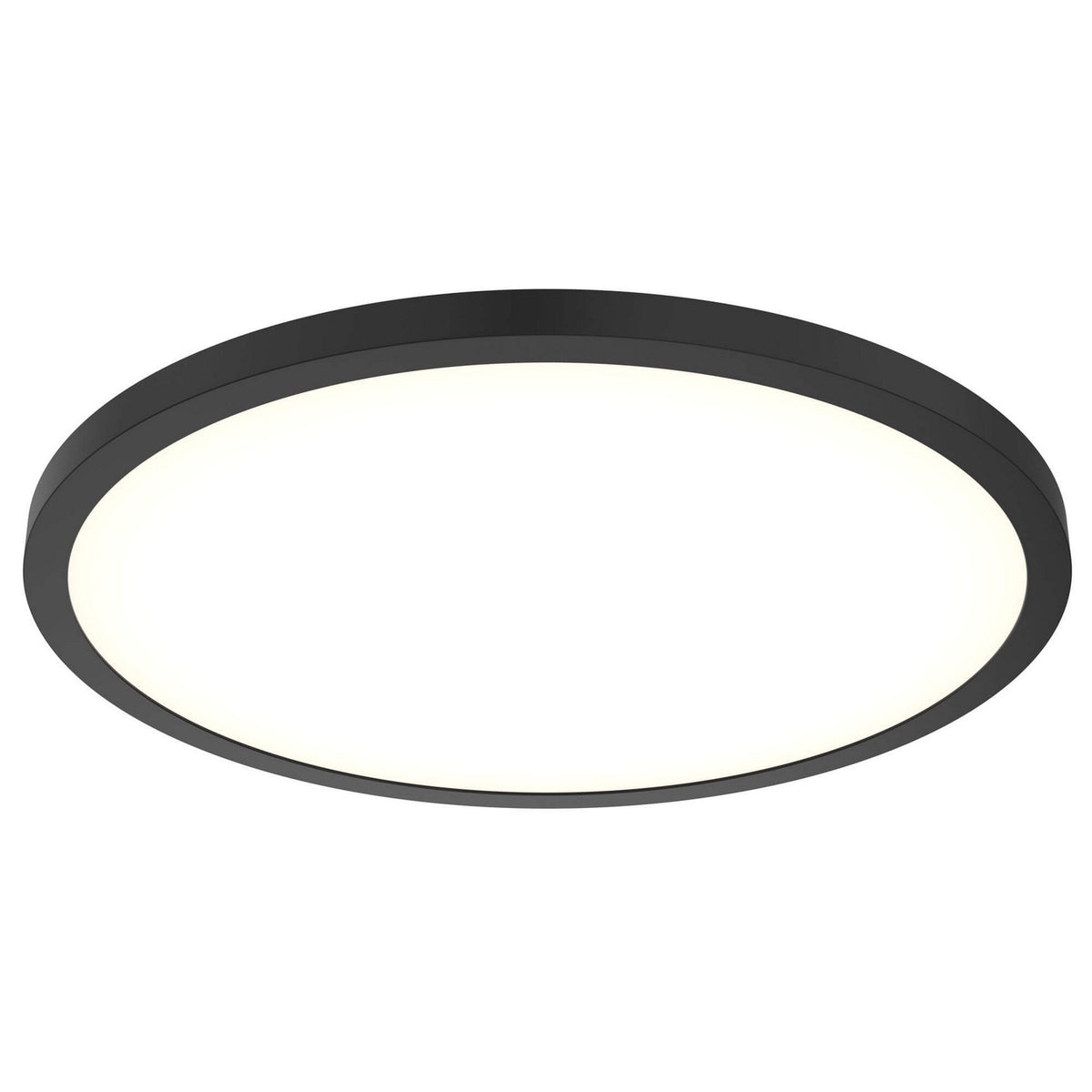 Plafonnier int/ext rond Delta Noir, 24", input voltage 120 – dals