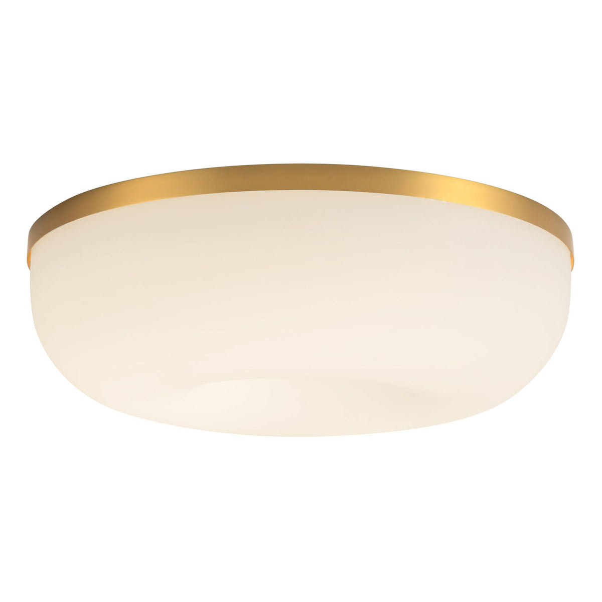 Plafonnier Jada Or brossé/Verre opale – vue 4