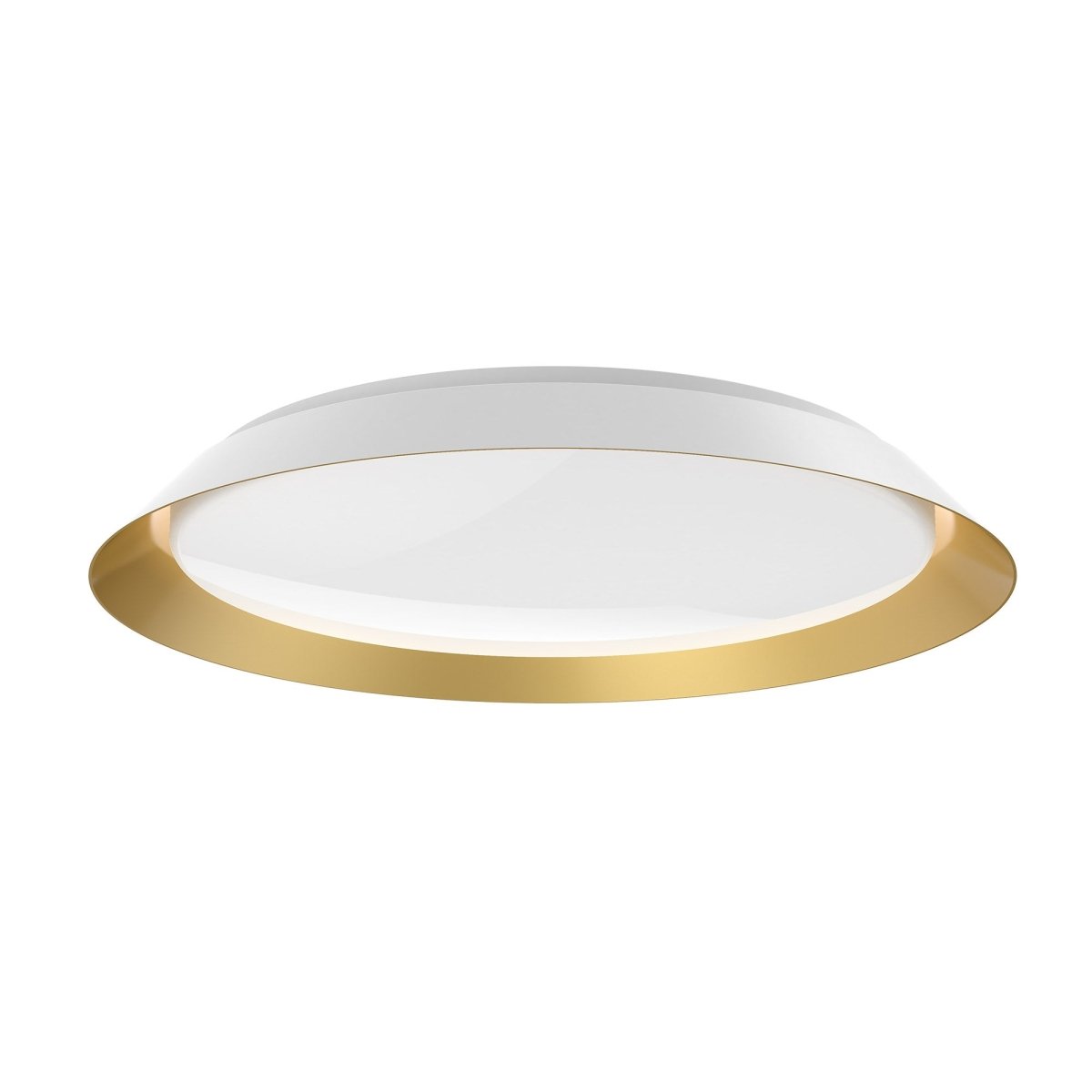 Plafonnier Jasper - Blanc et or 23 1/8" by Kuzco Lighting | Luminaires & cie