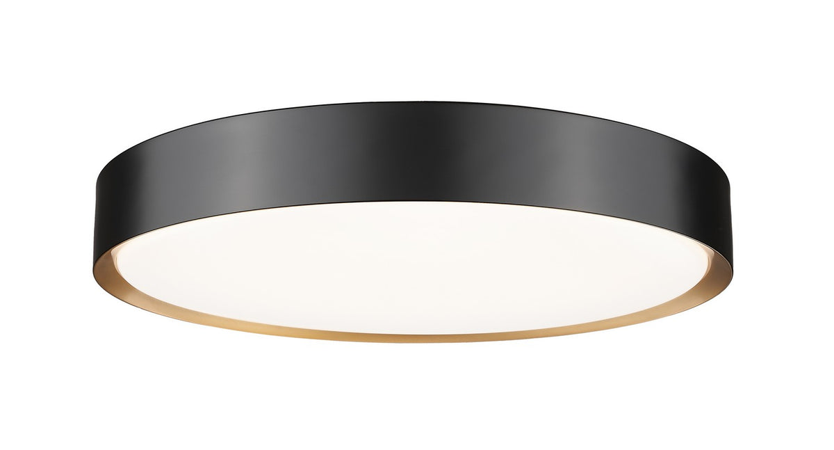 Plafonnier Kawan Noir mat + Or moderne, 20" – Z-Lite