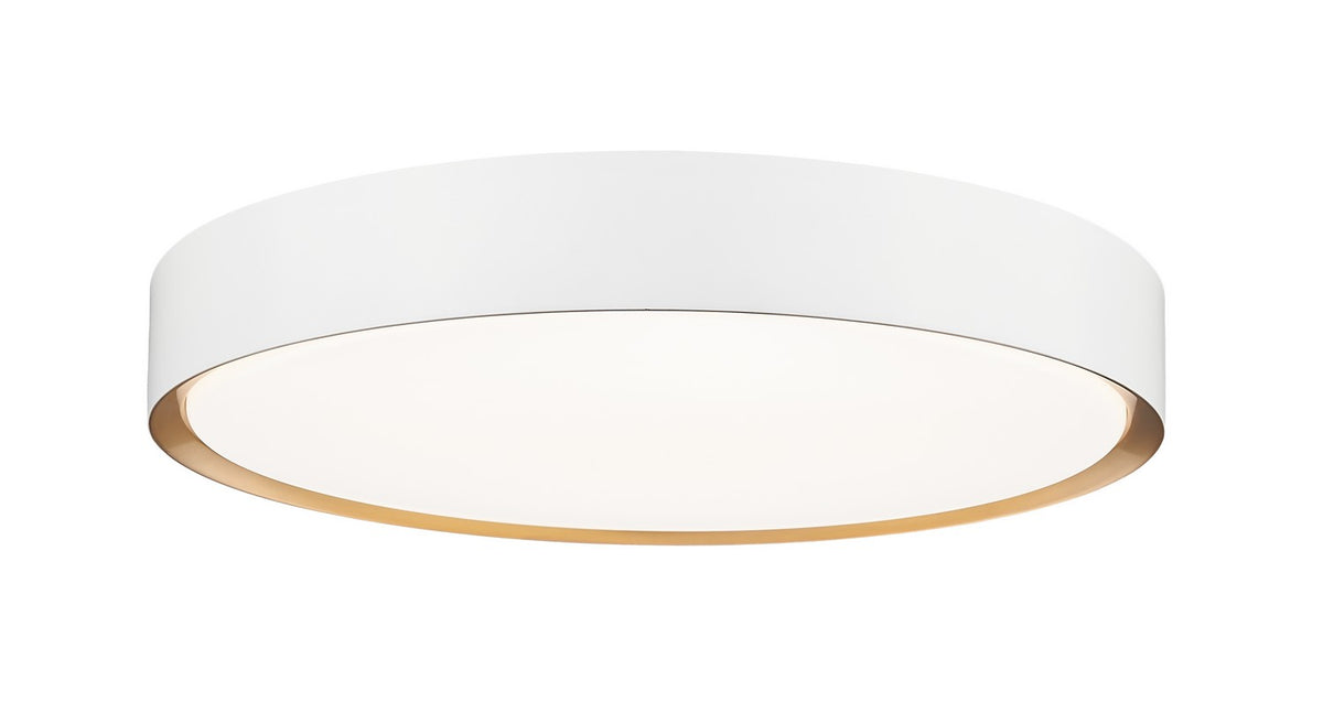 Plafonnier Kawan Blanc mat + Or moderne, 20" – Z-Lite