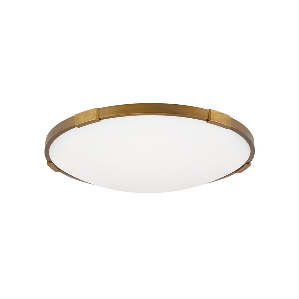 Plafonnier Lance - Nickel satiné 13" 3000K (Blanc doux) by Tech Lighting | Luminaires & cie