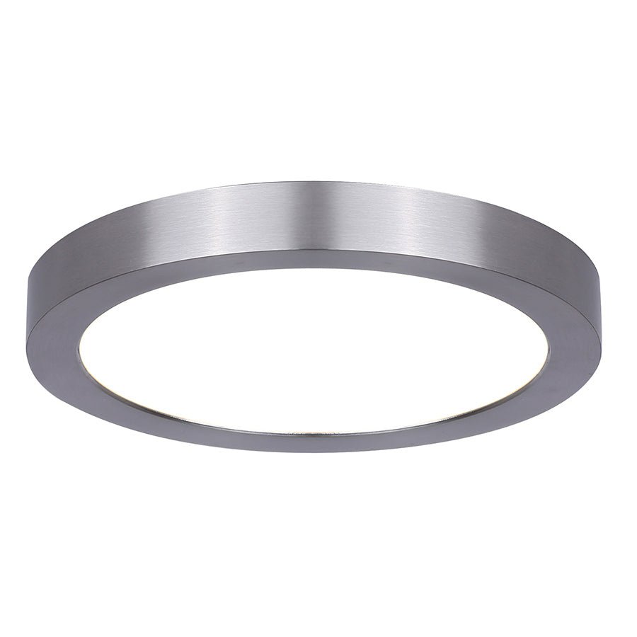 Plafonnier LED Disc - Nickel brossé 7" 2700°K by Canarm | Luminaires & cie