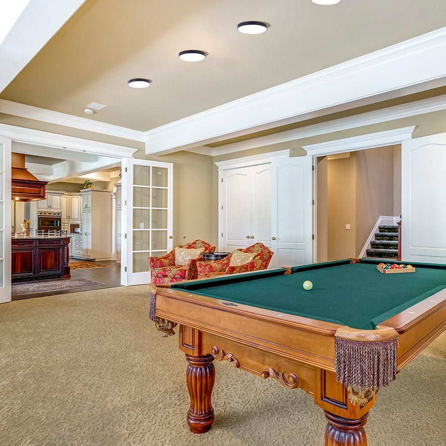 Plafonnier LED Disc - Nickel brossé 7.28" 2700°K by Canarm | Luminaires & cie