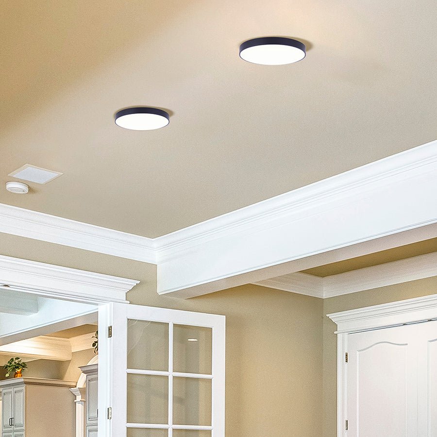 Plafonnier LED Disc - Nickel brossé 7.28" 2700°K by Canarm | Luminaires & cie