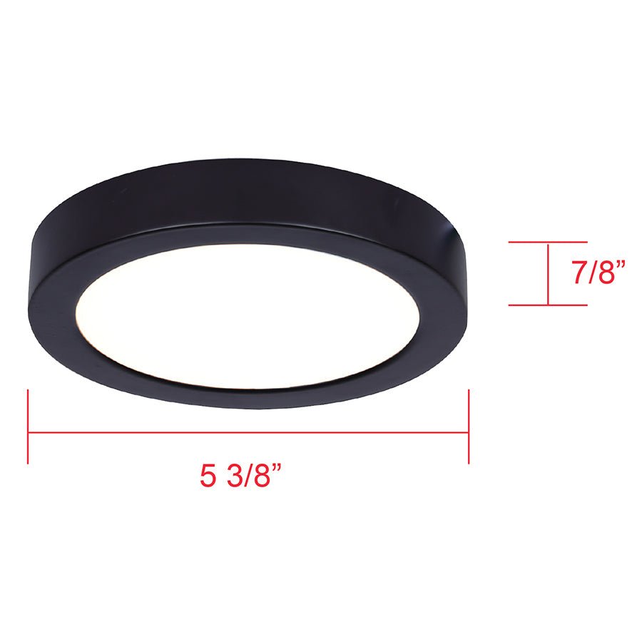 Plafonnier LED Disc - Nickel brossé 7.28" 2700°K by Canarm | Luminaires & cie