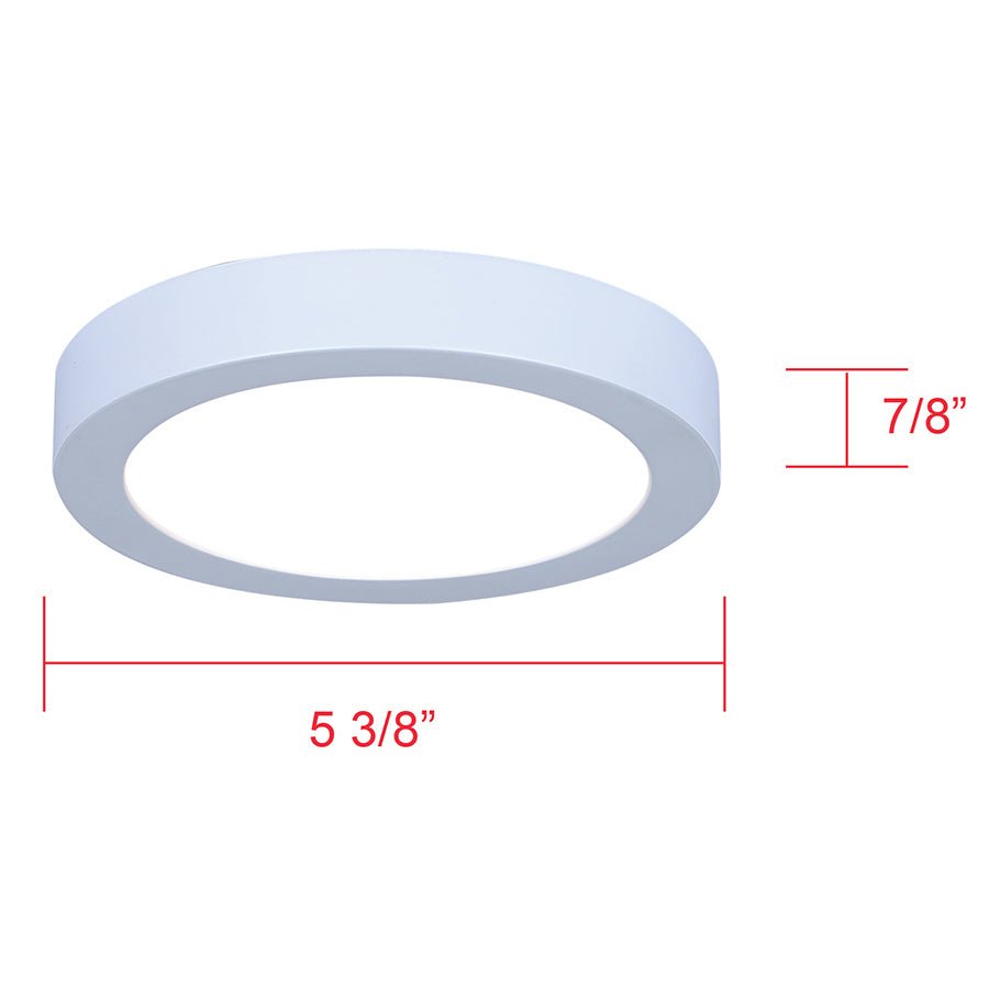 Plafonnier LED Disc - Nickel brossé 7.28" 2700°K by Canarm | Luminaires & cie