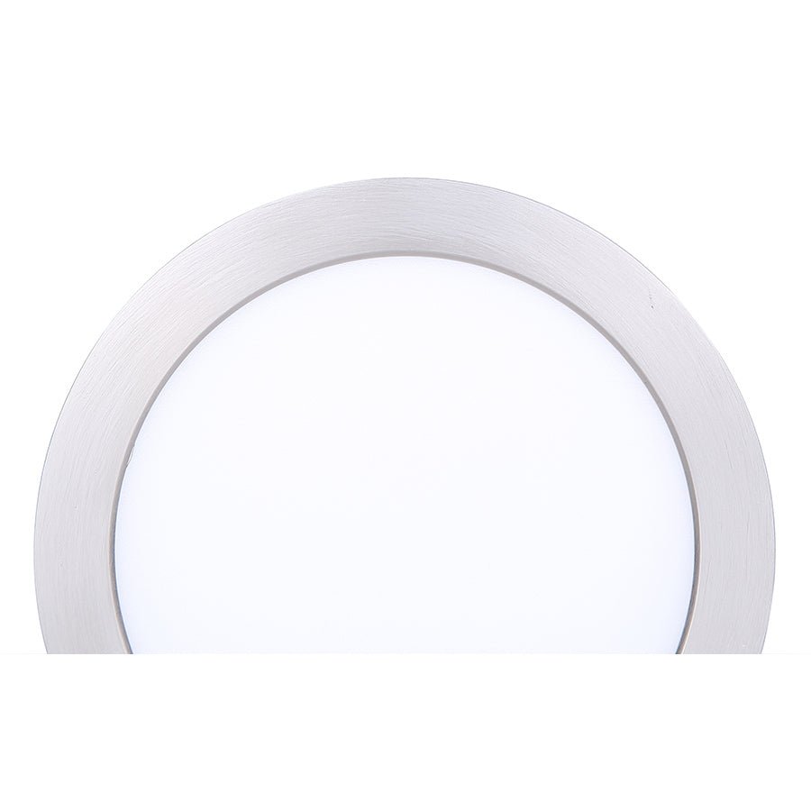 Plafonnier LED Disc - Nickel brossé 7.28" 2700°K by Canarm | Luminaires & cie