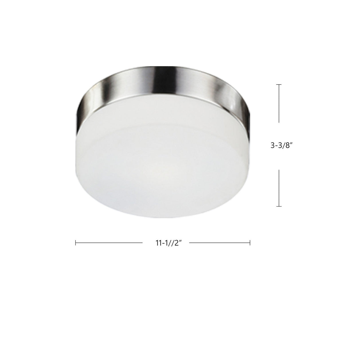 Plafonnier Lomita Nickel brossé – vue 2